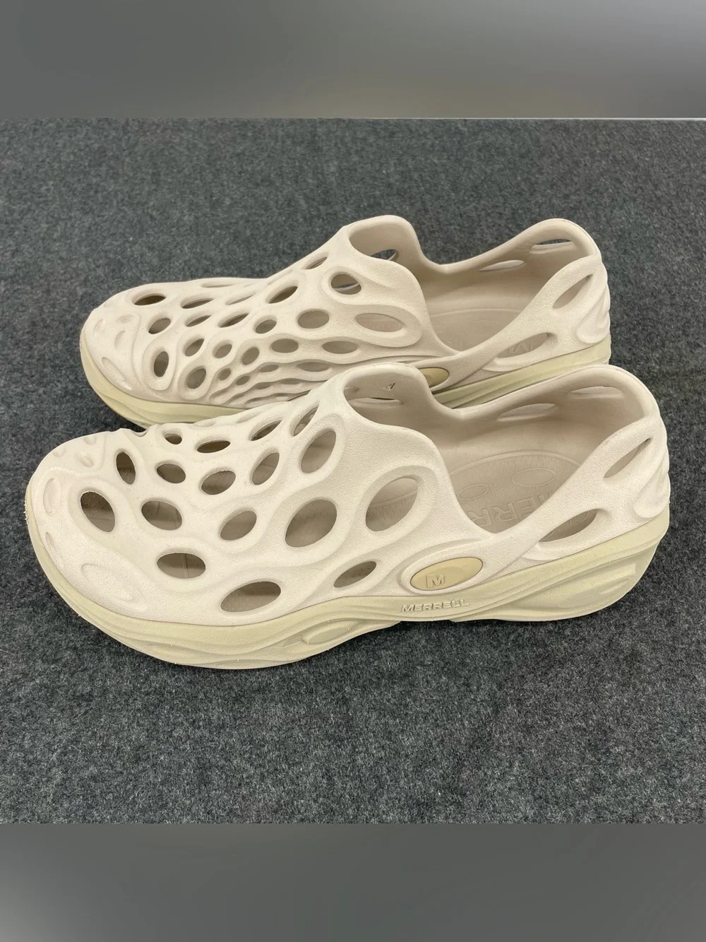 Merrel Hydro Next Gen Moc Mens 12 Tan Beige Walking Hiking Open Shoes